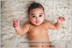 an image from a 6 month milestone portrait session with TeAirra Mitchell Photography