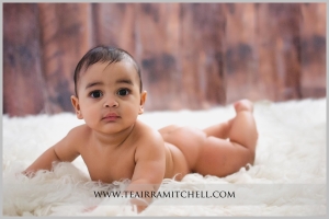 an image from a 6 month milestone portrait session with TeAirra Mitchell Photography
